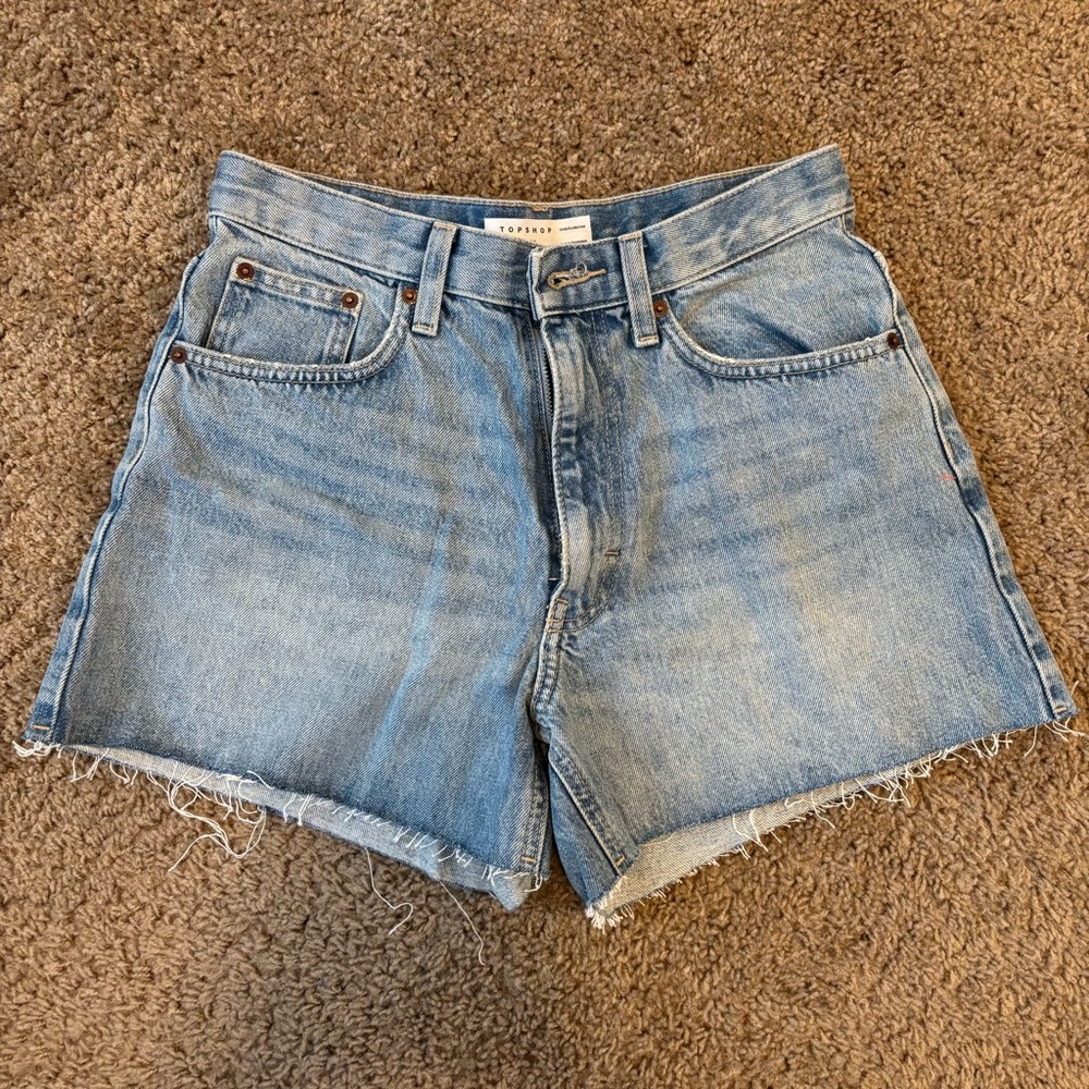 Topshop Denim size 6 A-line Mom Shorts